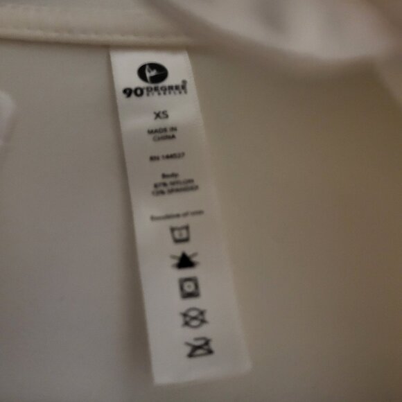 Women's White Lightweight Shapewear Jacket XS 90 Degree by Reflex Athleticwear - Picture 4 of 5